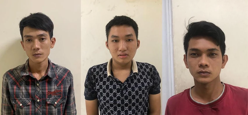 Các bị can gây ra vụ cướp giật. Ảnh: HT Các bị can gây ra vụ cướp giật. Ảnh: HT