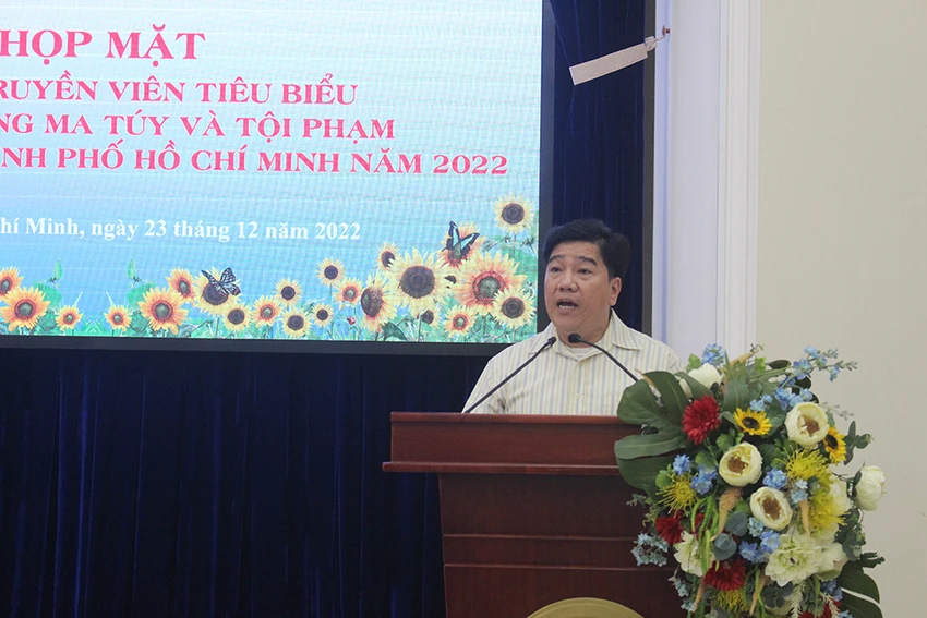 Ông Nguyễn Thái Bình, Phó ban phong trào MTTQVN TP báo cáo tại hội nghị. Ảnh: NGUYỄN YÊN Ông Nguyễn Thái Bình, Phó ban phong trào MTTQVN TP báo cáo tại hội nghị. Ảnh: NGUYỄN YÊN