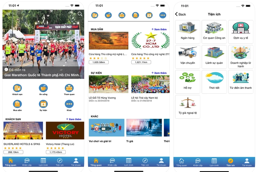 Ứng dụng Vibrant Ho Chi Minh City cung cấp địa điểm nhà vệ sinh công cộng. Ảnh: NY