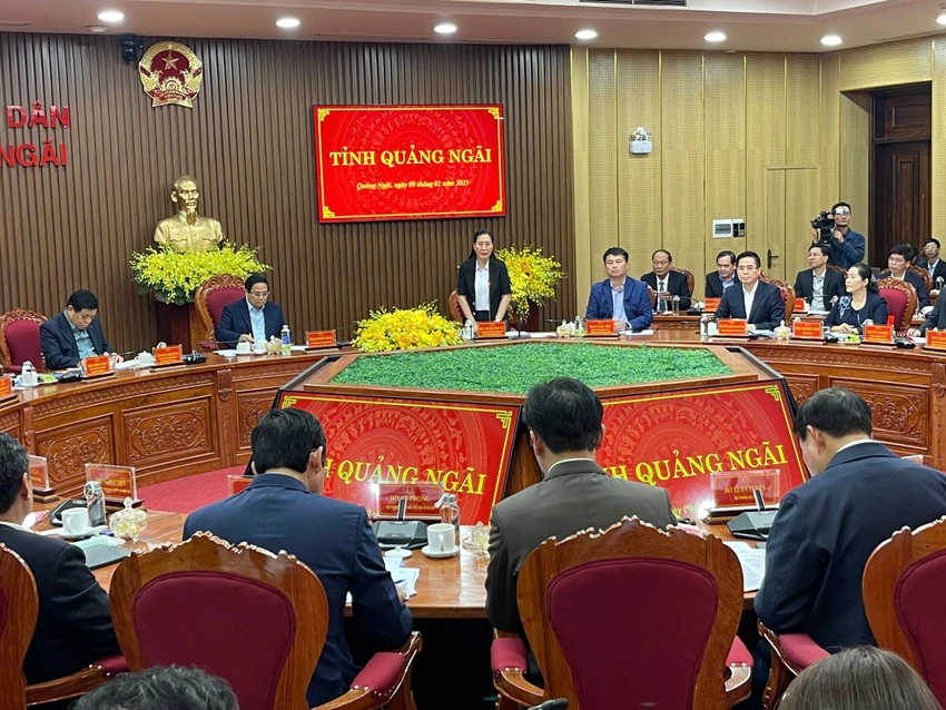 Thủ tướng đề nghị Quảng Ngãi hoàn thành sắp xếp bộ máy trong tháng 2 năm 2025