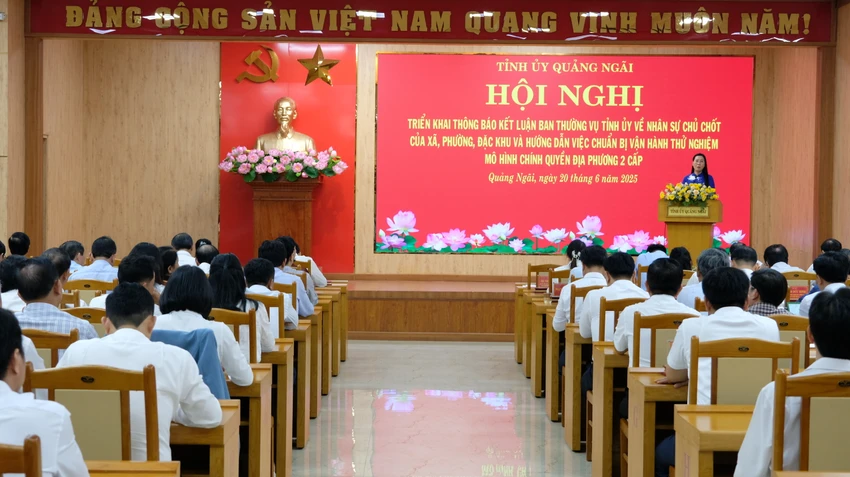 Quảng Ngãi công bố nhân sự chủ chốt 56 xã, phường và đặc khu