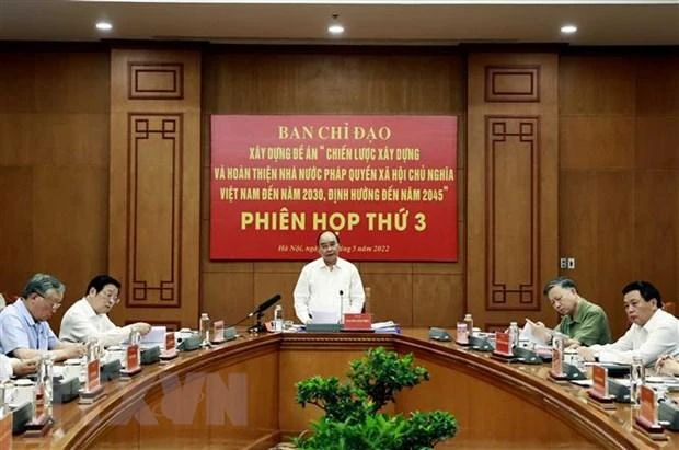 Chủ tịch nước Nguyễn Xuân Phúc, Trưởng Ban chỉ đạo phát biểu. (Ảnh:Thống Nhất/TTXVN) Chủ tịch nước Nguyễn Xuân Phúc, Trưởng Ban chỉ đạo phát biểu. (Ảnh:Thống Nhất/TTXVN)