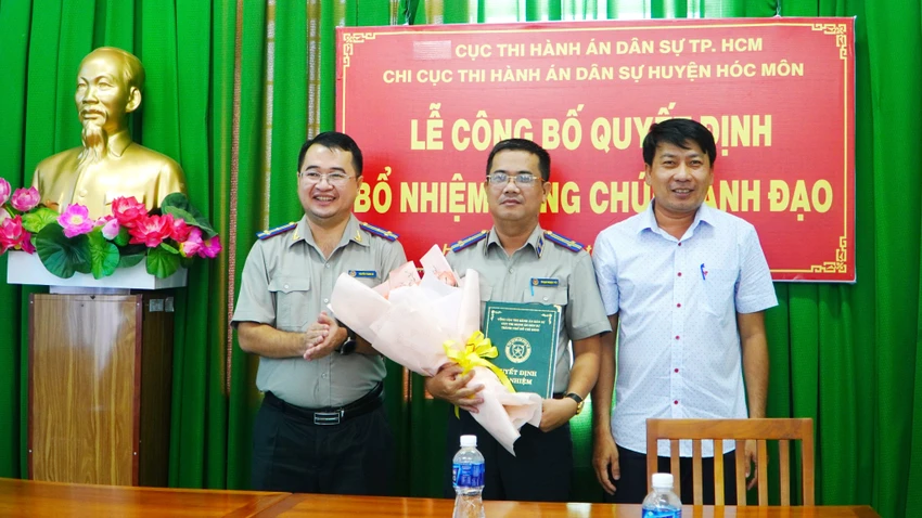 Chi cục Thi hành án huyện Hóc Môn có Chi cục trưởng mới ảnh 1 Chi cục Thi hành án huyện Hóc Môn có Chi cục trưởng mới ảnh 1