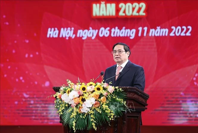 Thủ tướng tham dự và phát biểu tại buổi lễ. Ảnh: TTXVN Thủ tướng tham dự và phát biểu tại buổi lễ. Ảnh: TTXVN
