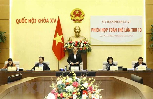 Chủ nhiệm Ủy ban pháp luật của Quốc hội Hoàng Thanh Tùng phát biểu. Ảnh: TTXVN Chủ nhiệm Ủy ban pháp luật của Quốc hội Hoàng Thanh Tùng phát biểu. Ảnh: TTXVN