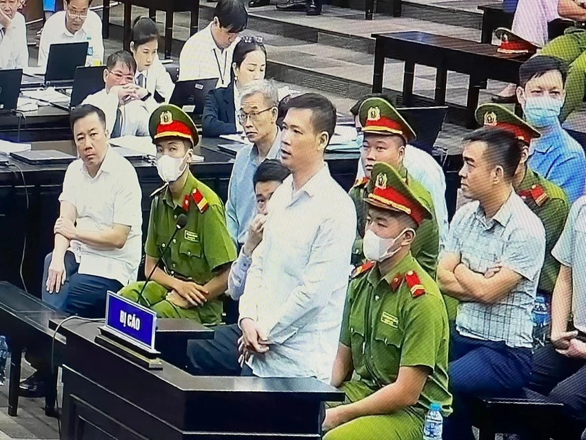 Bị cáo Trần Minh Tuấn (Giám đốc Công ty Thái Hòa). Ảnh: BT Bị cáo Trần Minh Tuấn (Giám đốc Công ty Thái Hòa). Ảnh: BT