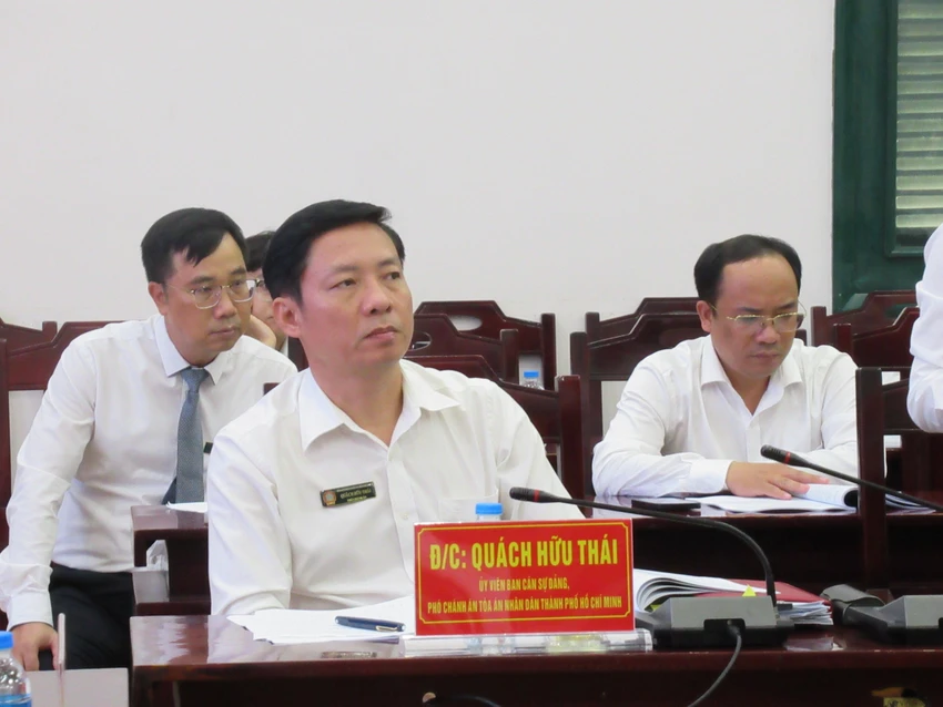 Phó Chánh án TAND TP.HCM Quách Hữu Thái. Ảnh: YC Phó Chánh án TAND TP.HCM Quách Hữu Thái. Ảnh: YC