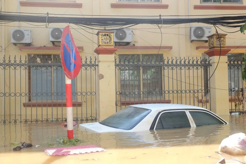 xe ngập nước