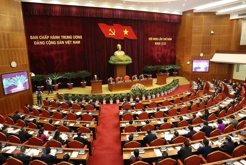 Toàn cảnh Hội nghị Trung ương 5, khai mạc sáng 4-5, tại Hà Nội. Ảnh: TTXVN. Toàn cảnh Hội nghị Trung ương 5, khai mạc sáng 4-5, tại Hà Nội. Ảnh: TTXVN.