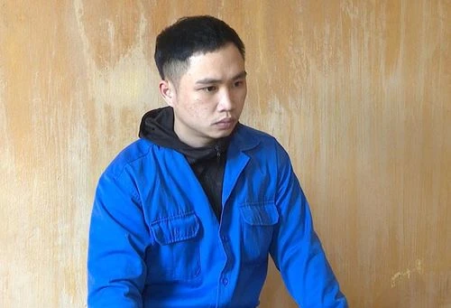 Bị can Vũ Quốc Việt tại cơ quan công an. Bị can Vũ Quốc Việt tại cơ quan công an.