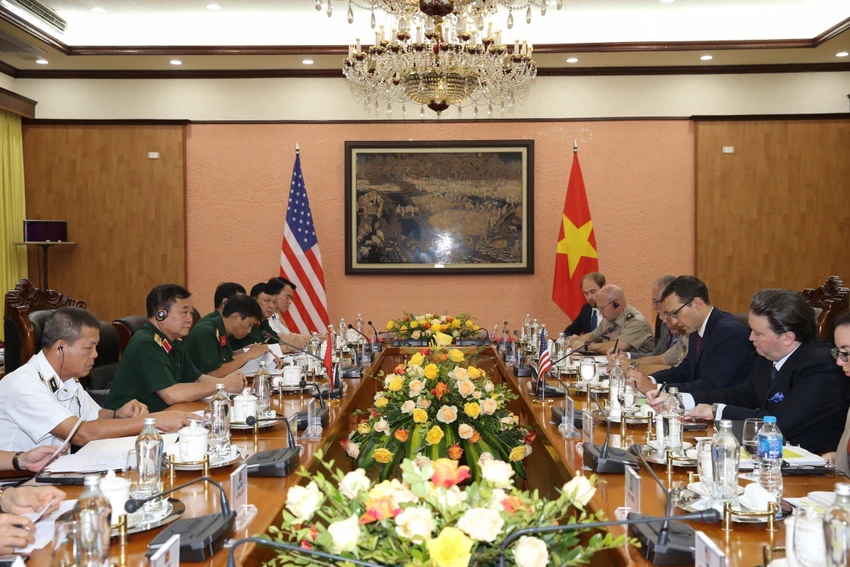 Đối thoại Chính sách Quốc phòng Việt Nam - Hoa Kỳ năm 2022. Ảnh: TTXVN Đối thoại Chính sách Quốc phòng Việt Nam - Hoa Kỳ năm 2022. Ảnh: TTXVN