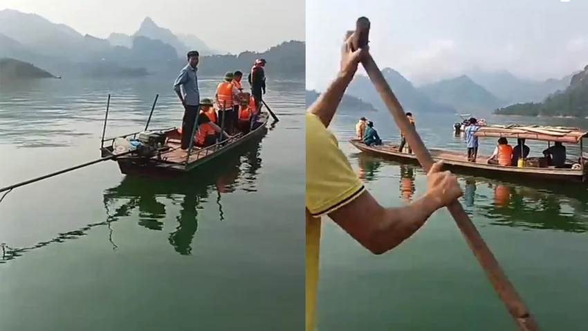Lốc xoáy lật thuyền trên hồ thủy điện Sơn La, 2 người mất tích