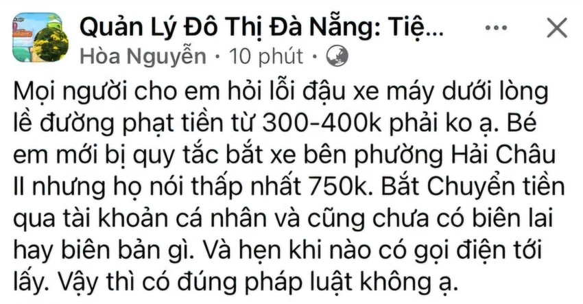 Đội Kiểm tra quy tắc đô thị quận Hải Châu