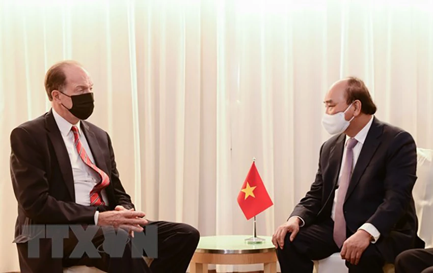 Chủ tịch nước Nguyễn Xuân Phúc gặp lãnh đạo các nước, tổ chức quốc tế ảnh 5 Chủ tịch nước Nguyễn Xuân Phúc gặp lãnh đạo các nước, tổ chức quốc tế ảnh 5