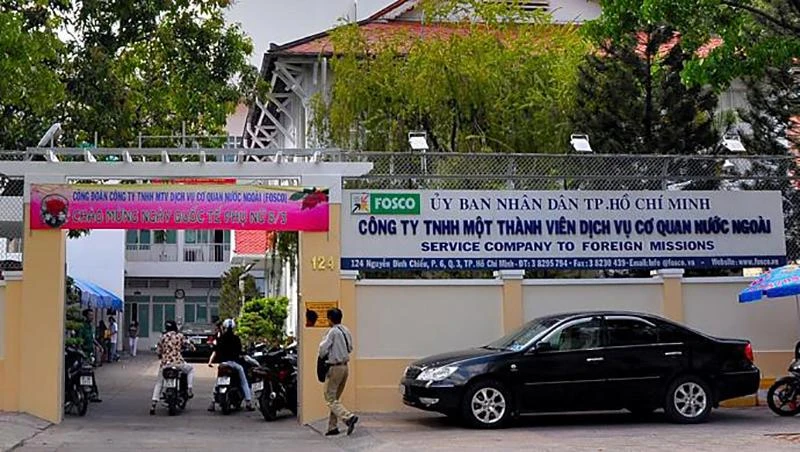 Trụ sở Công ty TNHH MTV Dịch vụ cơ quan nước ngoài. Ảnh: CT Trụ sở Công ty TNHH MTV Dịch vụ cơ quan nước ngoài. Ảnh: CT