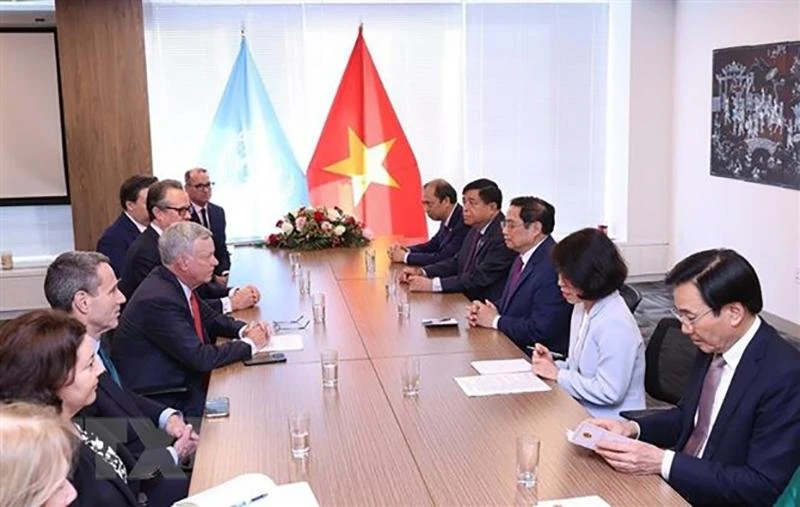 Thủ tướng Phạm Minh Chính tiếp ông Al Kelly, Chủ tịch kiêm Giám đốc điều hành Tập đoàn VISA. Ảnh: TTXVN Thủ tướng Phạm Minh Chính tiếp ông Al Kelly, Chủ tịch kiêm Giám đốc điều hành Tập đoàn VISA. Ảnh: TTXVN