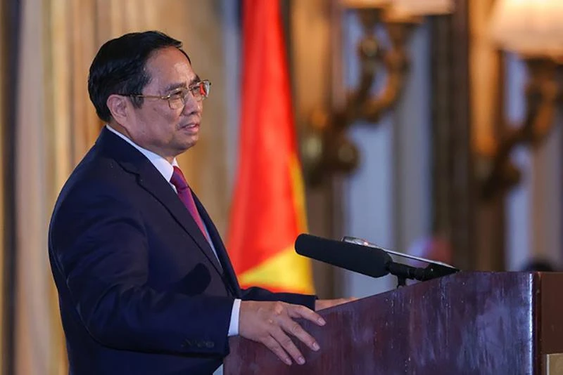 Thủ tướng ghi nhận, đánh giá cao những đóng góp của bà con Việt kiều vào những thành tựu chung của đất nước, vào quan hệ Việt Nam-Mỹ. Ảnh: VGP Thủ tướng ghi nhận, đánh giá cao những đóng góp của bà con Việt kiều vào những thành tựu chung của đất nước, vào quan hệ Việt Nam-Mỹ. Ảnh: VGP