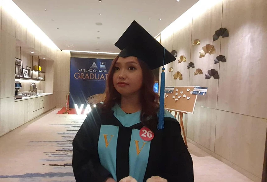 Chị Stephanie Anonuevo Grimalt – Thủ khoa Chương trình Vatel khóa 2017. Ảnh: NY Chị Stephanie Anonuevo Grimalt – Thủ khoa Chương trình Vatel khóa 2017. Ảnh: NY
