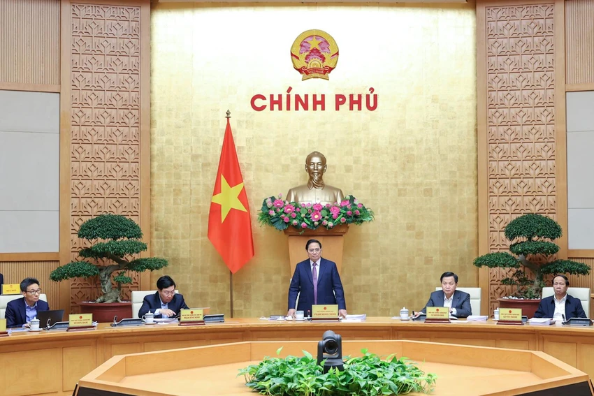 Thủ tướng Phạm Minh Chính chủ trì một phiên họp thường kỳ. Ảnh: VGP Thủ tướng Phạm Minh Chính chủ trì một phiên họp thường kỳ. Ảnh: VGP