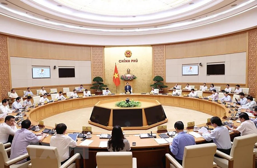 Quang cảnh phiên họp Chính phủ thường kỳ tháng 5-2022. Ảnh: TTXVN Quang cảnh phiên họp Chính phủ thường kỳ tháng 5-2022. Ảnh: TTXVN