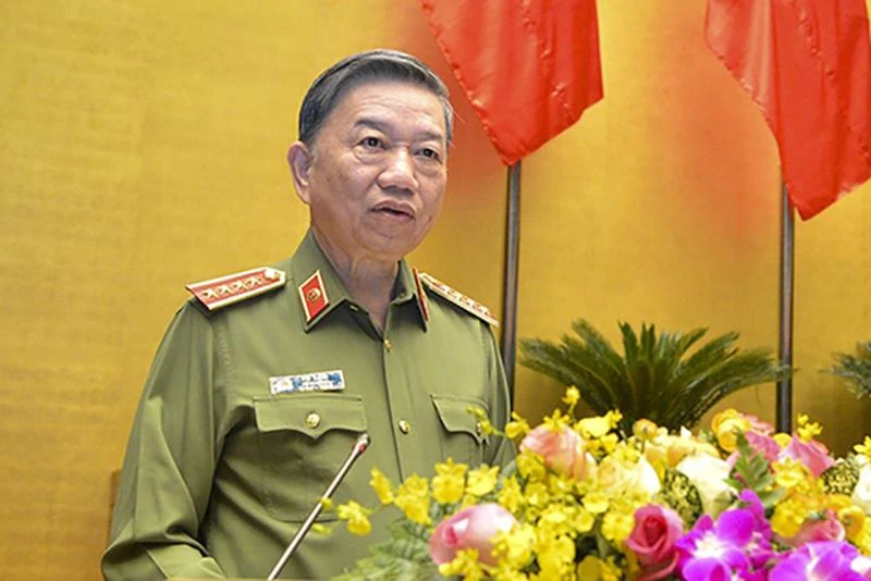 Bộ trưởng Công an Tô Lâm. Ảnh: BCA Bộ trưởng Công an Tô Lâm. Ảnh: BCA