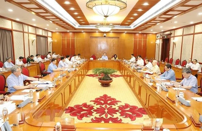 Quang cảnh toàn buổi họp. Ảnh: TTXVN Quang cảnh toàn buổi họp. Ảnh: TTXVN