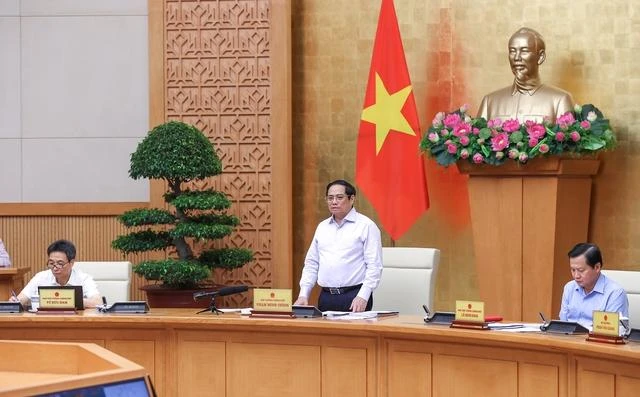 Thủ tướng Phạm Minh Chính phát biểu kết luận phiên họp. Ảnh: VGP Thủ tướng Phạm Minh Chính phát biểu kết luận phiên họp. Ảnh: VGP