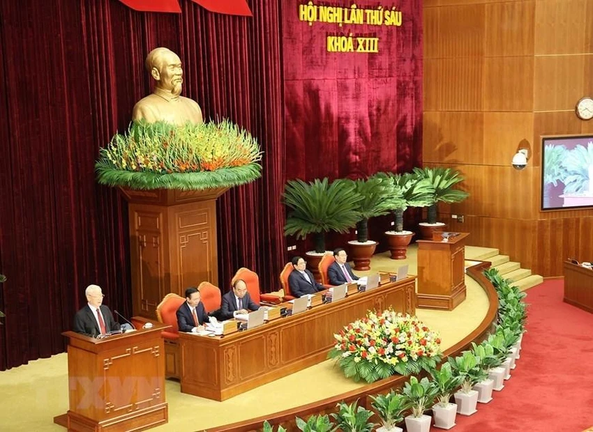 Tổng Bí thư Nguyễn Phú Trọng phát biểu khai mạc hội nghị. Ảnh: TTXVN Tổng Bí thư Nguyễn Phú Trọng phát biểu khai mạc hội nghị. Ảnh: TTXVN