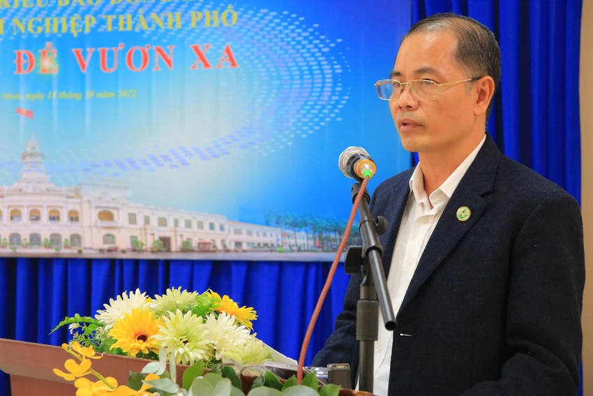 Ông Trần Đức Hiển, Phó Chủ tịch Ủy ban về Người Việt Nam ở nước ngoài TP.HCM phát biểu khai mạc hội nghị. Ảnh: VÕ THƠ Ông Trần Đức Hiển, Phó Chủ tịch Ủy ban về Người Việt Nam ở nước ngoài TP.HCM phát biểu khai mạc hội nghị. Ảnh: VÕ THƠ