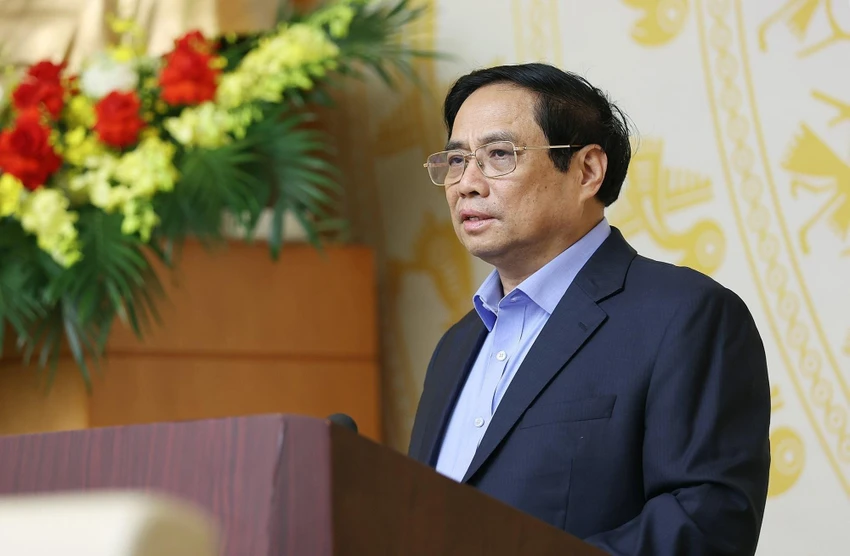Thủ tướng Phạm Minh Chính phát biểu tại phiên họp. Ảnh: TTXVN Thủ tướng Phạm Minh Chính phát biểu tại phiên họp. Ảnh: TTXVN