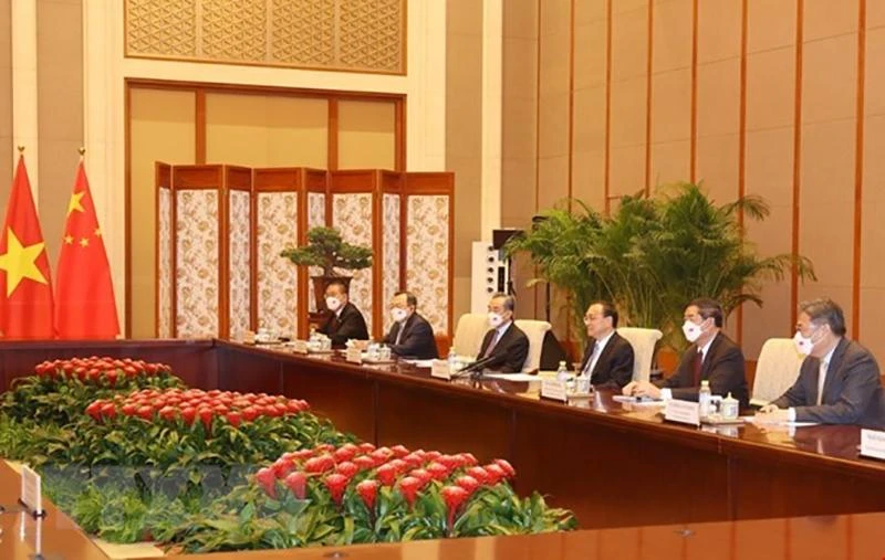 Thủ tướng Trung Quốc Lý Khắc Cường tại buổi hội kiến Tổng bí thư Nguyễn Phú Trọng. Ảnh: TTXVN