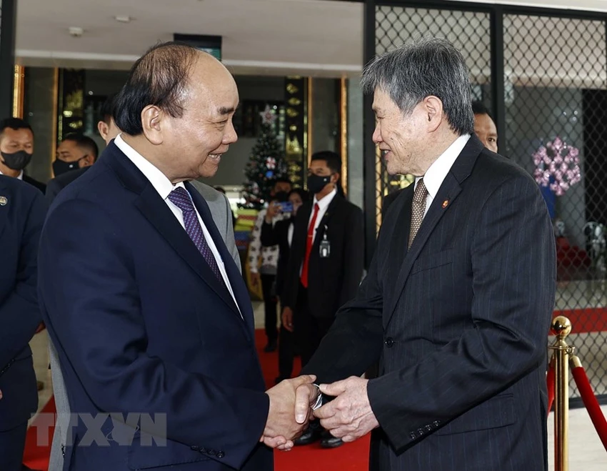 Chủ tịch nước Nguyễn Xuân Phúc với Tổng Thư ký ASEAN Lim Jock Hoi. Ảnh: TTXVN Chủ tịch nước Nguyễn Xuân Phúc với Tổng Thư ký ASEAN Lim Jock Hoi. Ảnh: TTXVN