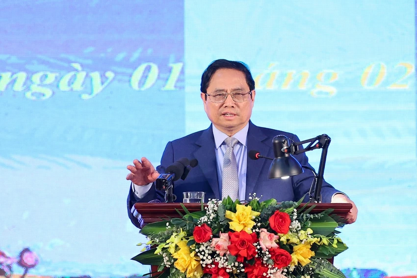 Thủ tướng phát biểu tại hội nghị. Ảnh: VGP Thủ tướng phát biểu tại hội nghị. Ảnh: VGP