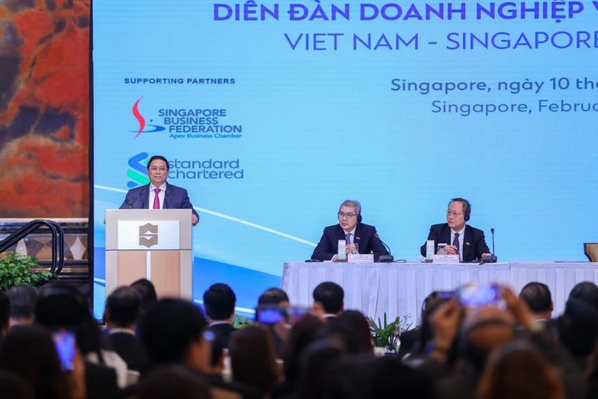 Thủ tướng Phạm Minh Chính khẳng định, sự thành công của Singapore đã góp phần truyền cảm hứng, tạo động lực cho Việt Nam trong quyết tâm xây dựng đất nước hùng cường, thịnh vượng. Ảnh: VGP Thủ tướng Phạm Minh Chính khẳng định, sự thành công của Singapore đã góp phần truyền cảm hứng, tạo động lực cho Việt Nam trong quyết tâm xây dựng đất nước hùng cường, thịnh vượng. Ảnh: VGP