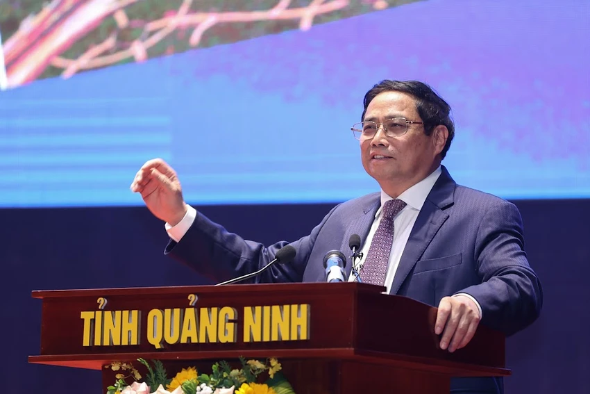 Thủ tướng Phạm Minh Chính phát biểu tại hội nghị. Ảnh: VGP Thủ tướng Phạm Minh Chính phát biểu tại hội nghị. Ảnh: VGP