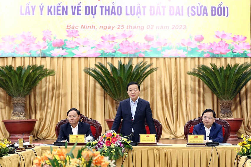 Theo Phó Thủ tướng Trần Hồng Hà, dự thảo Luật Đất đai (sửa đổi) hướng tới việc xây dựng cơ sở dữ liệu đất đai thống nhất, tập trung, đa mục tiêu, lập "bản đồ" giá đất trên cả nước. Ảnh: VGP