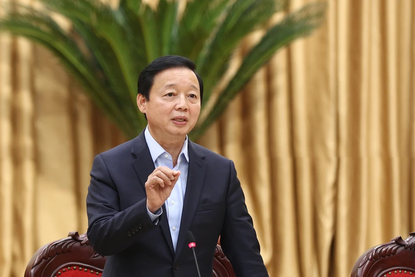 Phó Thủ tướng Trần Hồng Hà nêu ý kiến tại hội nghị. Ảnh: VGP