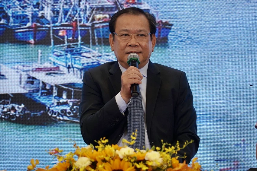 Tổng biên tập báo Pháp Luật TP.HCM Mai Ngọc Phước, Trưởng ban chỉ đạo chương trình, phát biểu tại buổi giao lưu. Ảnh: BẢO PHƯƠNG Tổng biên tập báo Pháp Luật TP.HCM Mai Ngọc Phước, Trưởng ban chỉ đạo chương trình, phát biểu tại buổi giao lưu. Ảnh: BẢO PHƯƠNG