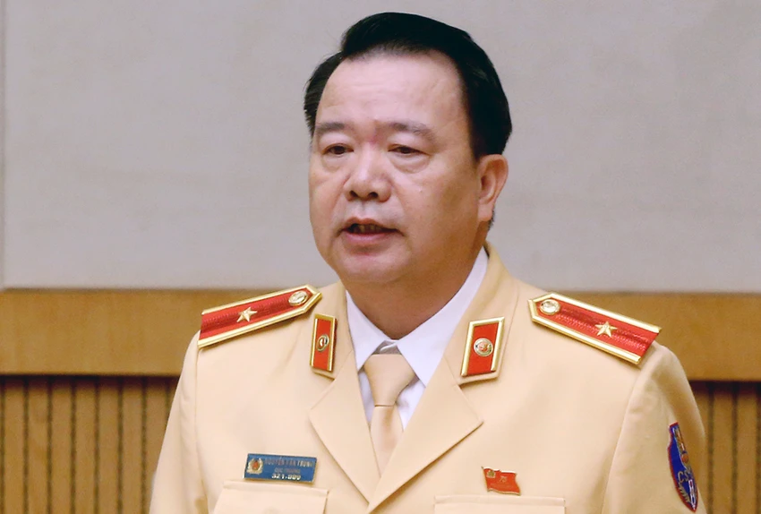 Thiếu tướng Nguyễn Văn Trung, Cục trưởng Cục Cảnh sát giao thông, Bộ Công an. Ảnh: QH Thiếu tướng Nguyễn Văn Trung, Cục trưởng Cục Cảnh sát giao thông, Bộ Công an. Ảnh: QH