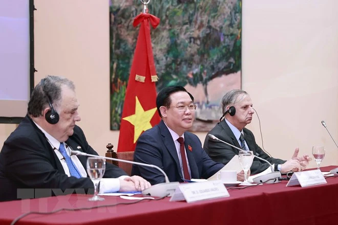 Chủ tịch Quốc hội Vương Đình Huệ phát biểu tại sự kiện. Ảnh: TTXVN Chủ tịch Quốc hội Vương Đình Huệ phát biểu tại sự kiện. Ảnh: TTXVN