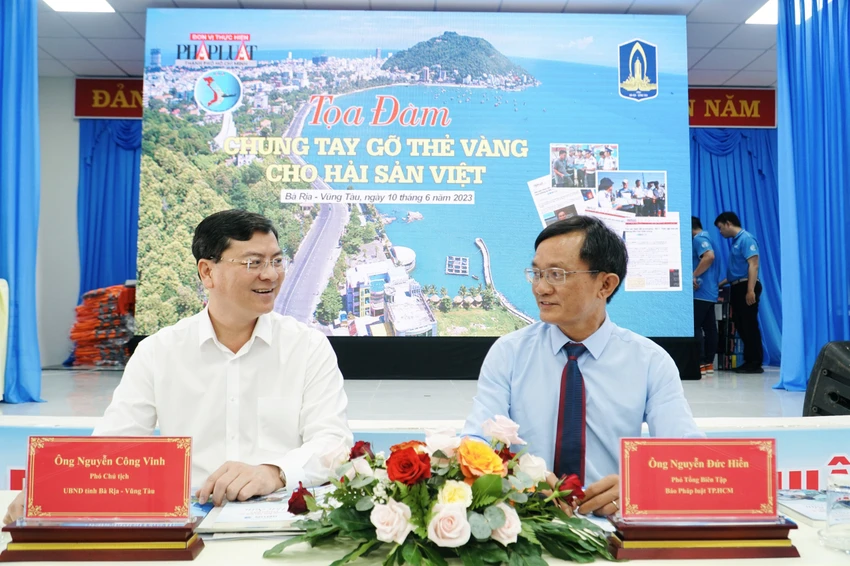 Tọa đàm do ông Nguyễn Công Vinh, Phó Chủ tịch UBND tỉnh Bà Rịa-Vũng Tàu và ông Nguyễn Đức Hiển, Phó Tổng biên tập Thường trực báo Pháp Luật TP.HCM, đồng chủ trì.