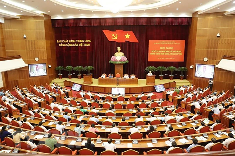 Tổng Bí thư Nguyễn Phú Trọng phát biểu tại hội nghị. Ảnh: TTXVN
