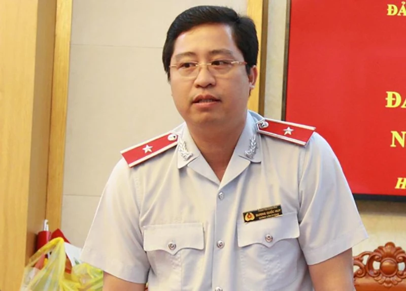 Tân Phó Tổng Thanh tra Chính phủ Dương Quốc Huy. Ảnh: VGP Tân Phó Tổng Thanh tra Chính phủ Dương Quốc Huy. Ảnh: VGP