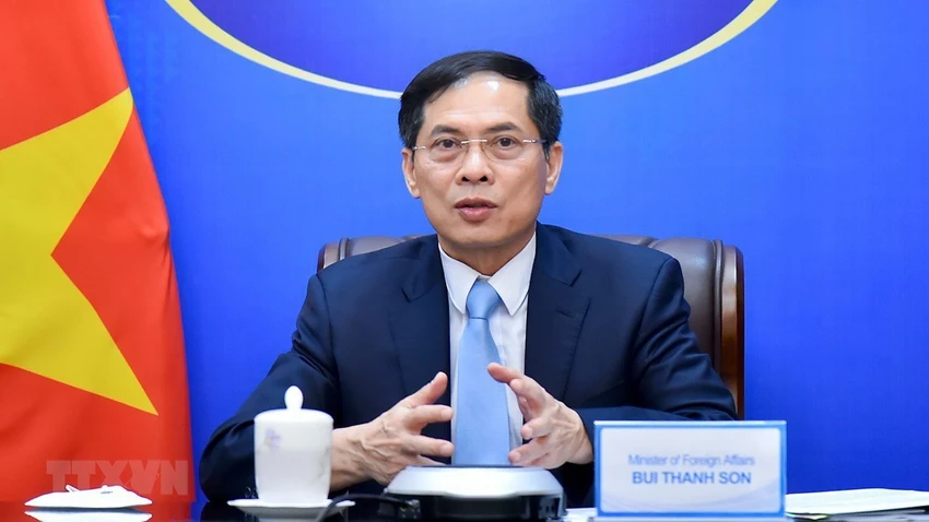 Bộ trưởng Bộ Ngoại giao Bùi Thanh Sơn. Ảnh: TTXVN