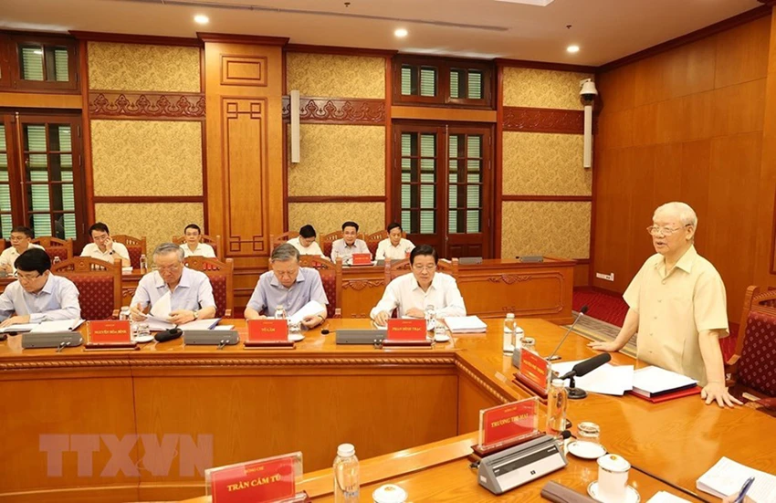 Phiên họp nhằm thảo luận, cho ý kiến về kết quả hoạt động của Ban Chỉ đạo 6 tháng đầu năm 2023 và nhìn lại công tác phòng, chống tham nhũng, tiêu cực từ đầu nhiệm kỳ Đại hội XIII của Đảng đến nay. Ảnh: TTXVN Phiên họp nhằm thảo luận, cho ý kiến về kết quả hoạt động của Ban Chỉ đạo 6 tháng đầu năm 2023 và nhìn lại công tác phòng, chống tham nhũng, tiêu cực từ đầu nhiệm kỳ Đại hội XIII của Đảng đến nay. Ảnh: TTXVN