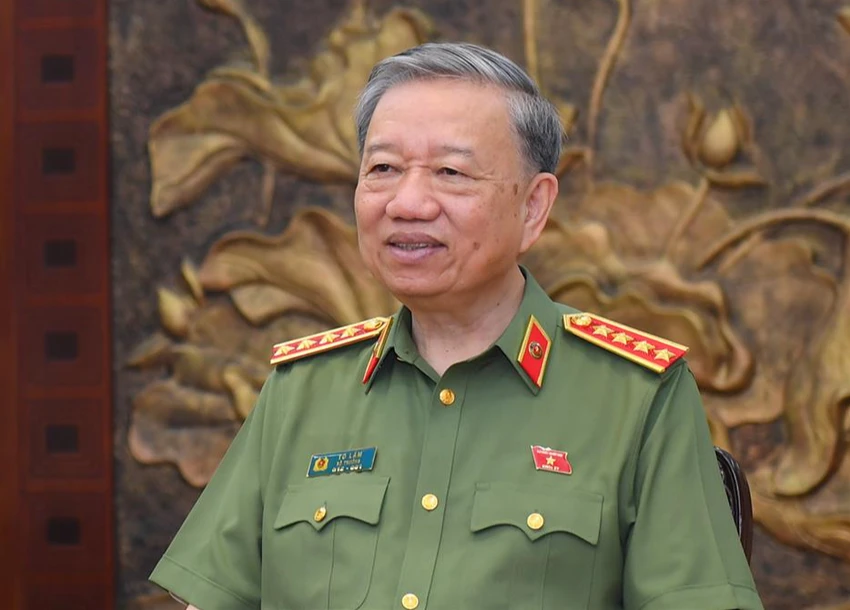 Đại tướng Tô Lâm, Ủy viên Bộ Chính trị, Bí thư Đảng ủy Công an Trung ương, Bộ trưởng Bộ Công an. Ảnh: VGP Đại tướng Tô Lâm, Ủy viên Bộ Chính trị, Bí thư Đảng ủy Công an Trung ương, Bộ trưởng Bộ Công an. Ảnh: VGP