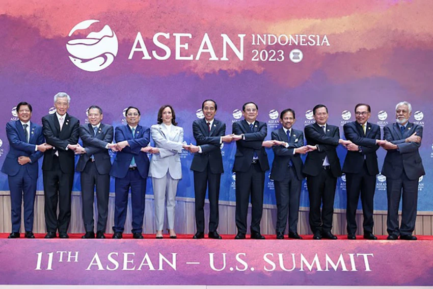Các nhà lãnh đạo dự Hội nghị Cấp cao ASEAN với Mỹ. Ảnh: VGP Các nhà lãnh đạo dự Hội nghị Cấp cao ASEAN với Mỹ. Ảnh: VGP