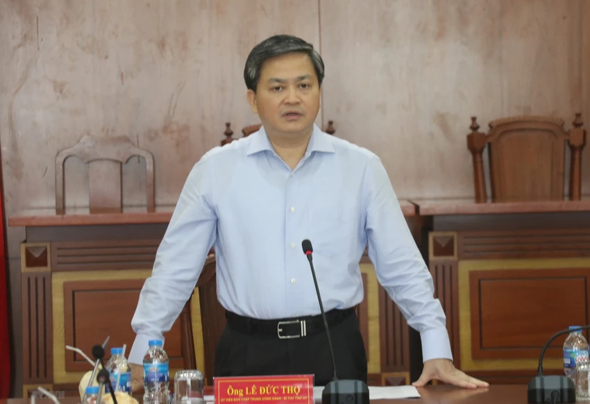 Bộ Chính trị đề nghị Trung ương kỷ luật bí thư Tỉnh ủy Bến Tre Lê Đức Thọ ảnh 1 Bộ Chính trị đề nghị Trung ương kỷ luật bí thư Tỉnh ủy Bến Tre Lê Đức Thọ ảnh 1