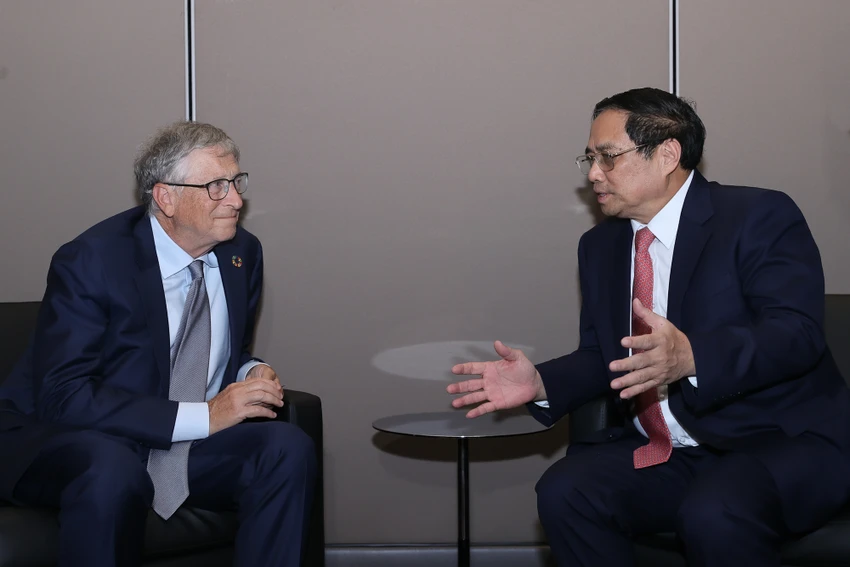 Thủ tướng Phạm Minh Chính tiếp tỉ phú Mỹ Bill Gates