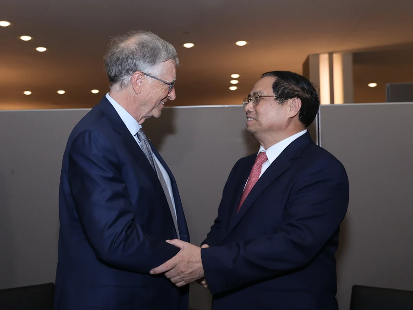 Thủ tướng tiếp tỉ phú Mỹ Bill Gates